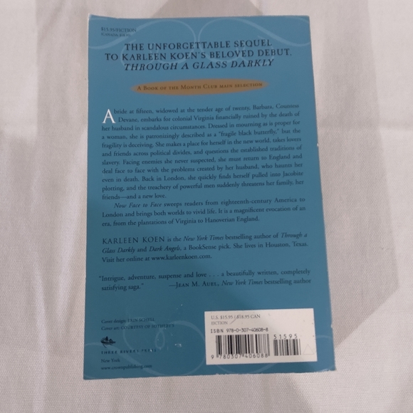 Now Face To Face, Karleen Koen. Novel - Picture 2 of 6